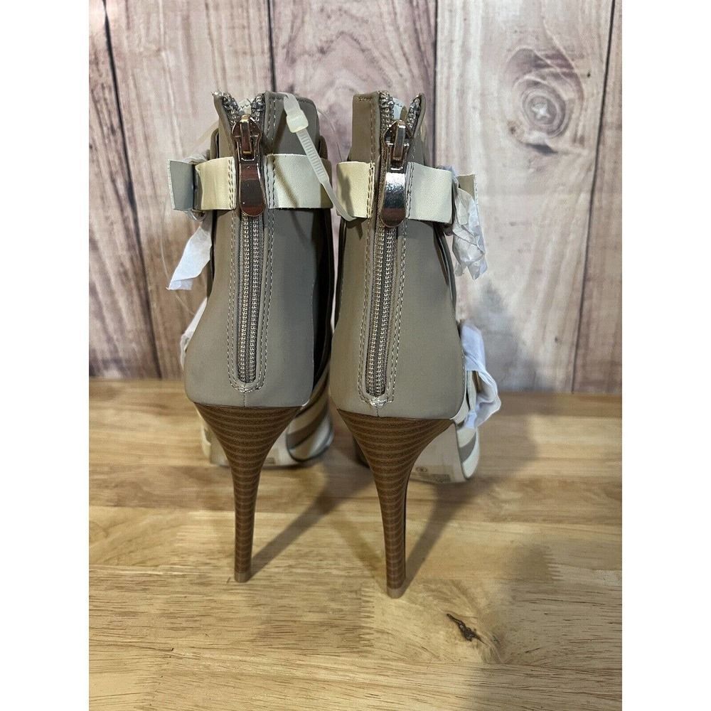 NWOB Bumper Stiletto Heels 4” Size 8 Beige - Picture 5 of 8